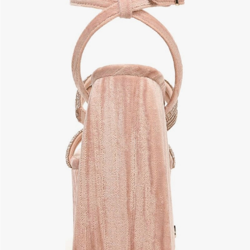 Circus NY - Nude Pink Platform Block Heel Sandals - Picture 4 of 8